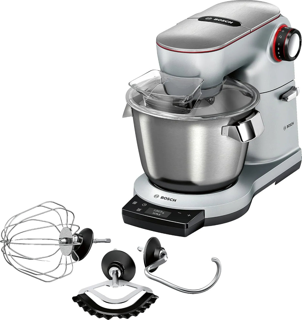 Keukenmachine Mum9Ax5S00 met 5,5 L, Timer en zilver, 1600 Watt