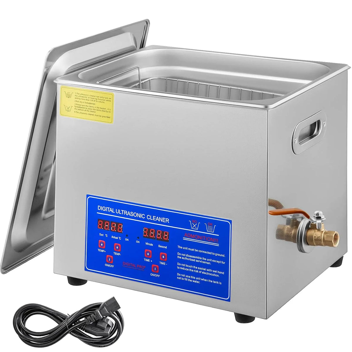 10 l, Ultrasoonreiniger, voor sieraden, Ultrasone reiniger, voor sieraden, professioneel reinigingsapparaat