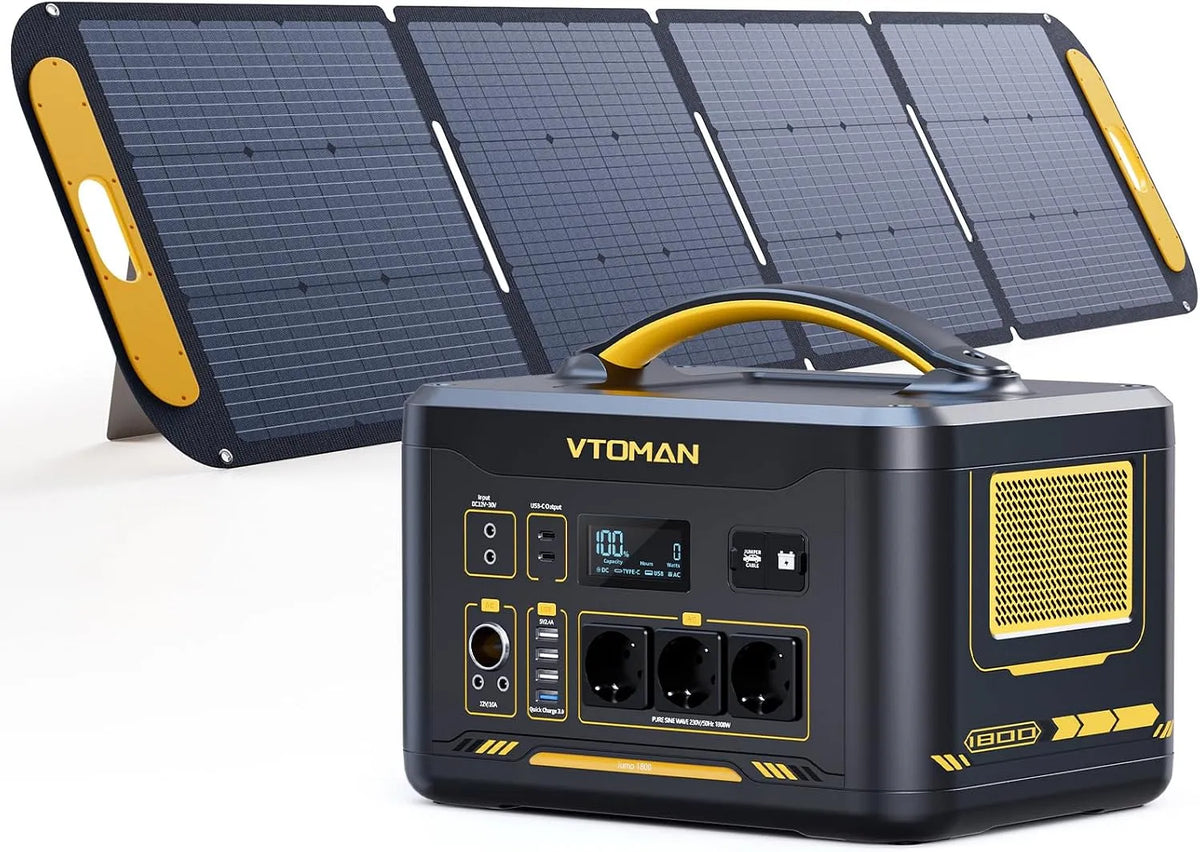 Draagbaar powerstation, Jump 2200, Zonnepanee-2200 W/1548Wh, 100 W, 3096Wh, LiFePO4-batterij
