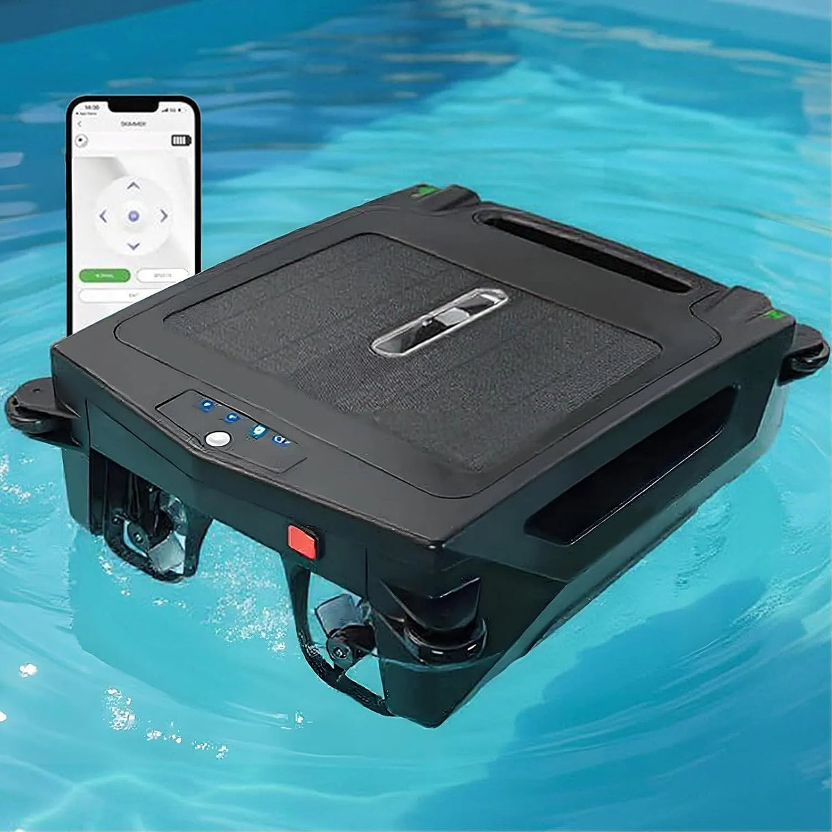 Zwembadrobot met 100 m2, 5000 mAh, 7-8 uur, 3-4 uur, 24 uur, afstandsbediening, draadloze werking en zonne-energie