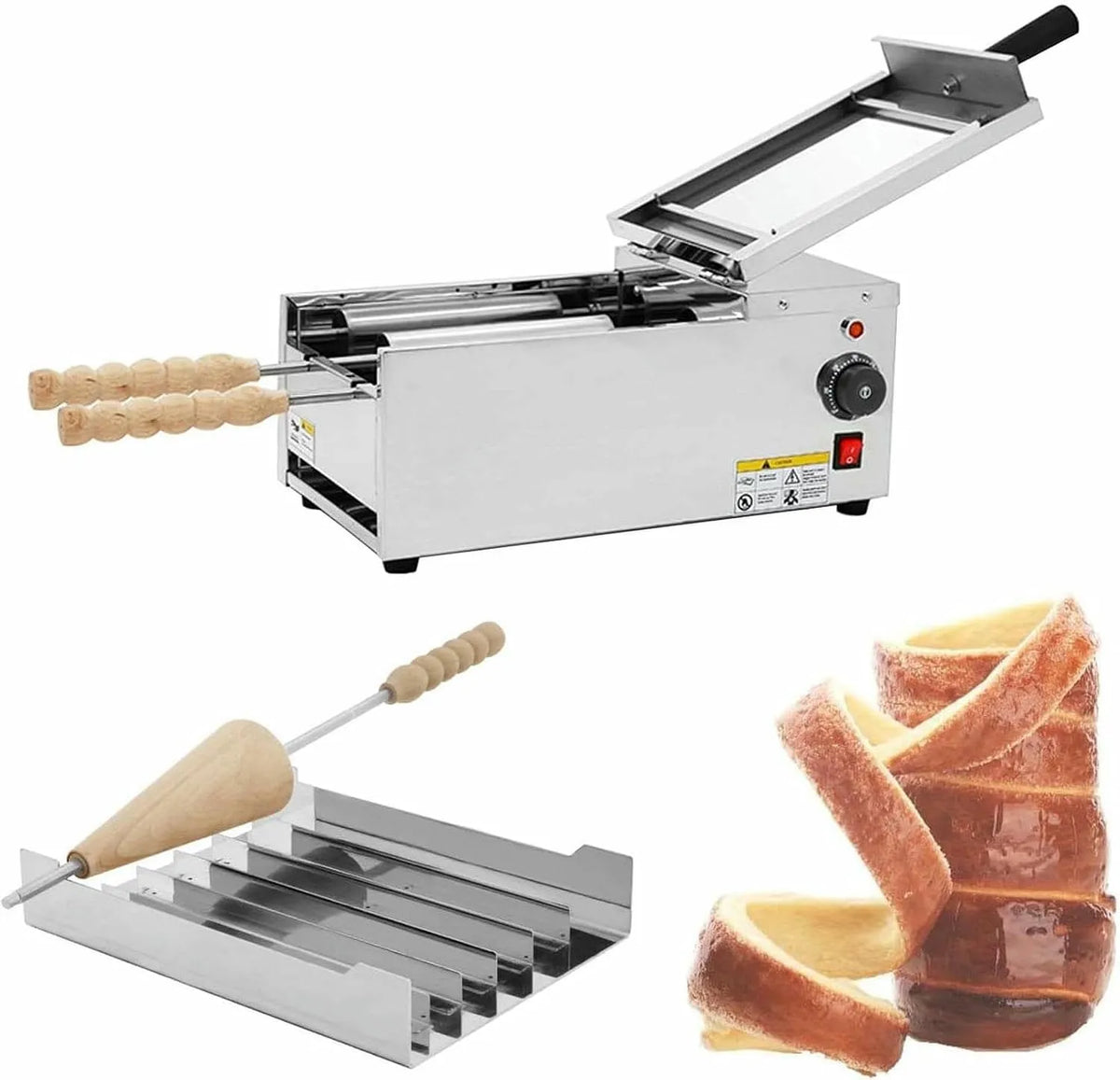 Inbouwoven, Elektrische Ijs Cone Maker met Instelbare Temperatuur