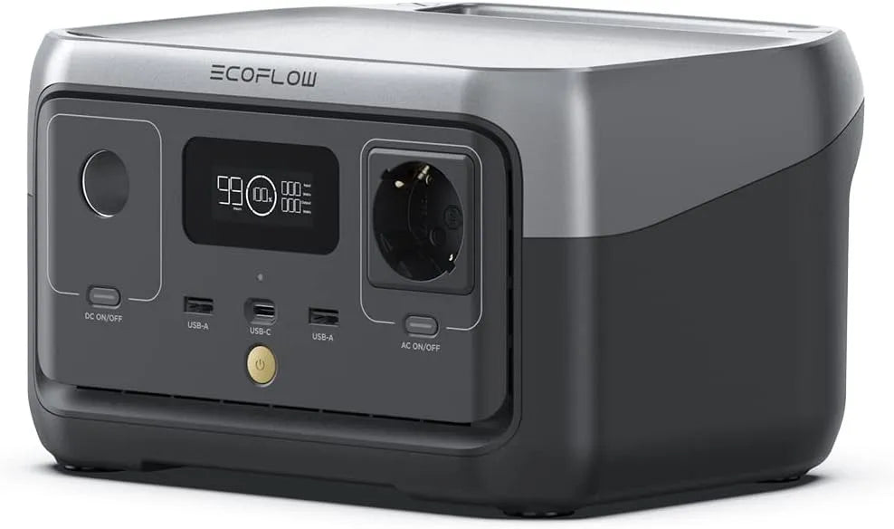 256 Wh, ECOFLOW Mobiele krachtcentrale RIVER 2 LiFeP04 accu 256 Wh, model LiFeP04