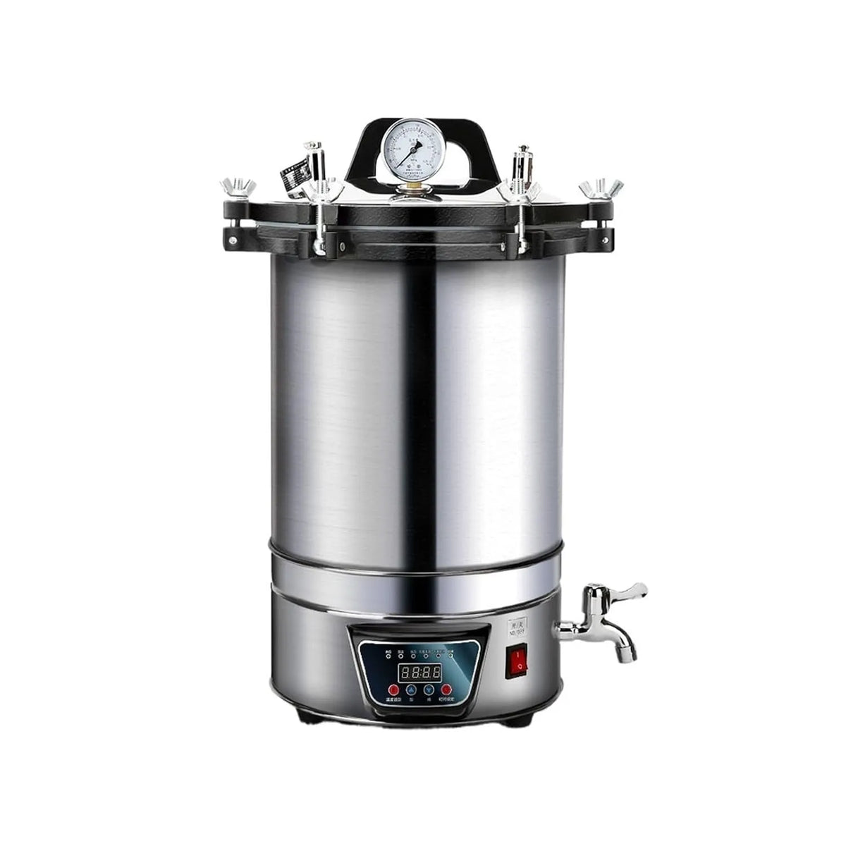 Stoomsterilisator met 18L, digitaal display, RVS en hogedrukstoom