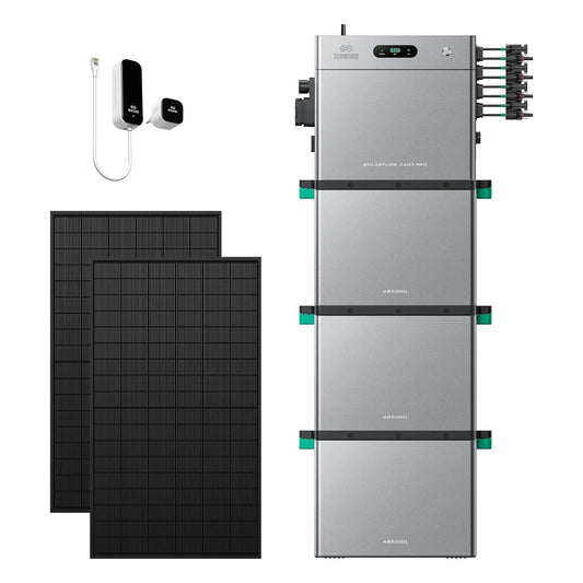 Meter, SF2400, P1, 2400 W, 4800 W PV-ingang 3000 W DC + 1800 W AC, Uitbreidbaar met 16,8kWh, met 3 AB3000L, 1 P1 Elektriciteitsmeter en 2 500 W