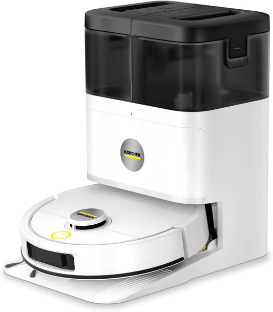 Robot, Kärcher, 160 min. looptijd, LiDAR-navigatie, Dual-Line-laser, laad- en reinigingsstation, 15.000 Pa