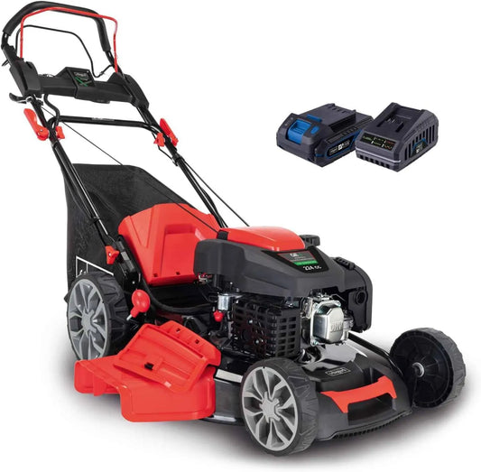Scheppach Grasmaaier MS225-56E met 224 cc, 6 pk, 2200 m2, 56 cm, 4400 W, 2 Ah, 2,4 A en 75 mm