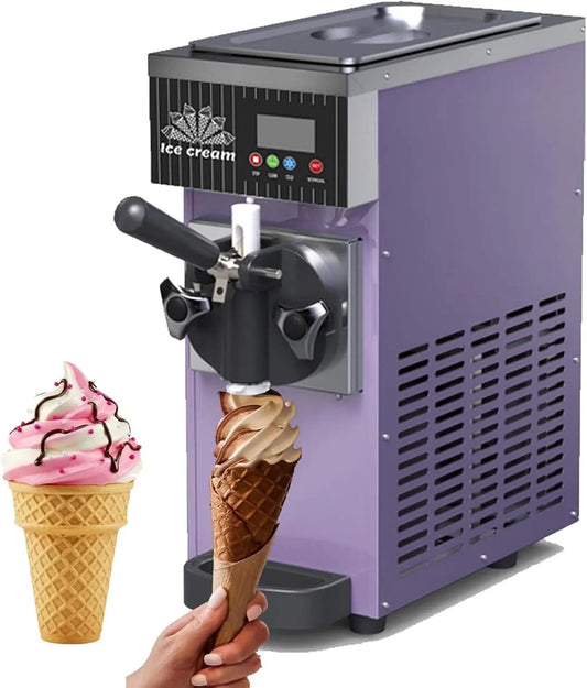 2,5L, voor Yogurt Cafe Snackbar Restaurant, 2,5L trechter, softijsmachine, LCD-scherm, Commerciële ijsmachine