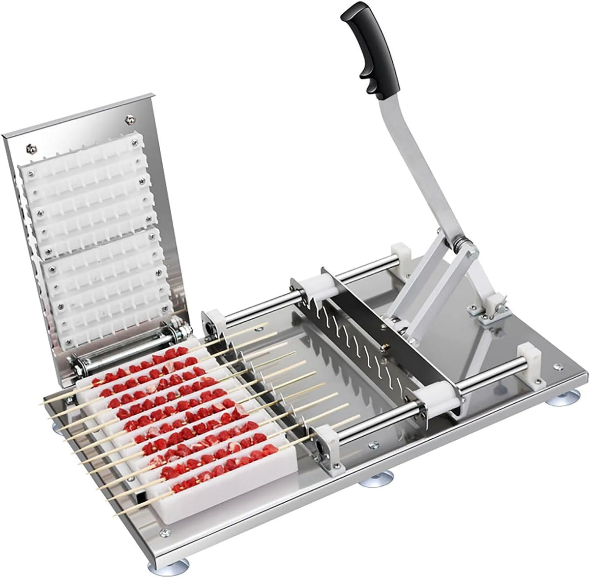 Barbecue, voor efficiënt barbecue- en restaurantgrillen, Verstelbare spiesmachine