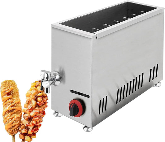 Hond frituurpan machine met 580 x 250 x 460mm, 18,1inch, 21L, 22qt, 15kg, 1-3 cm en RVS