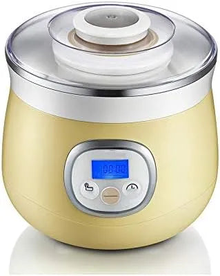Mini Yoghurt Machine met 110-240V, 1L, 1,34kg, geel en crème