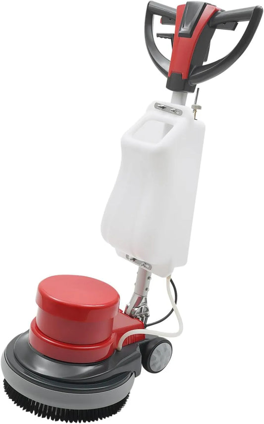 Machine met 1100 W, 17 inch, waterreservoir, aluminium en roterende schrob- en polijstfunctie