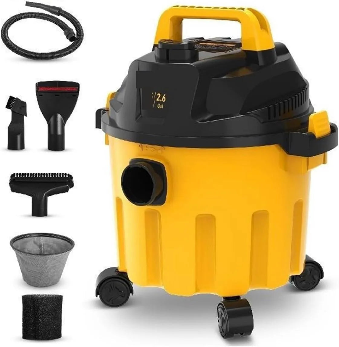 Stofzuiger met 800 W, 1200 W, 15L, 3-in-1, 2-in-1, geluidsarme werking en industriële luchtverplaatsing