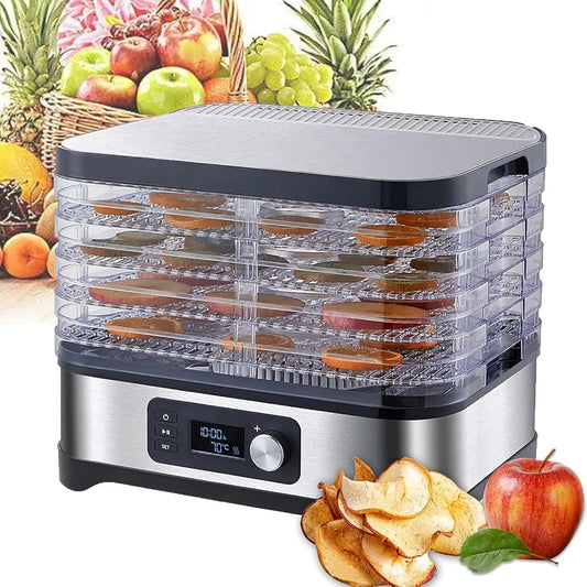 Droger, 35-70°c, Groenten En Snacks., 24-uurs Timer, Voedseldroger
