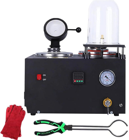 Inbouwoven, 1500 W, 2 kg capaciteit, Bell Jar inbegrepen, efficiënt knutselen van hoge dichtheid goud, zilver, koper