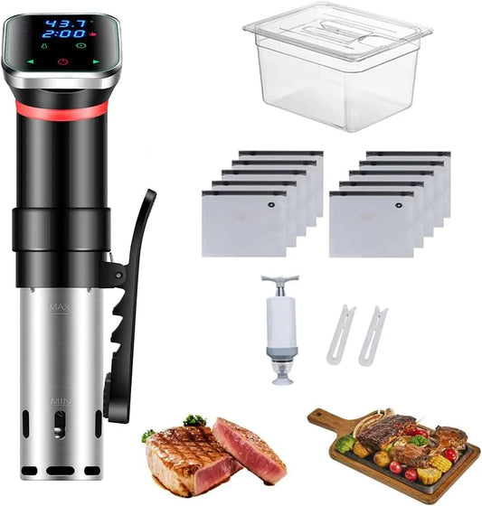 Pomp met 1100 W, 26 x 28 cm, 23L, 11L, 25-95°C, 0-99,9 °C, waterreservoir en RVS