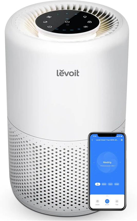 Luchtreiniger met 3-in-1, WiFi, 35 m2, 70 m2, 24 dB, 220 V, timer en HEPA-filter