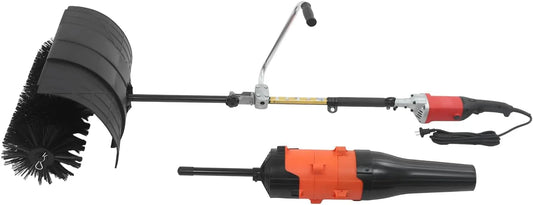 Elektrische veegmachine met 2-in-1 en 21,65 inch, 1,9 m, handveegmachine voor buiten