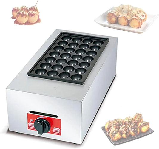 Gas Takoyaki Machine, 40 mm Gas Takoyaki Machine voor, het maken van fruit jam kaas, spek chocolade eieren of vleesvoedsel kleur