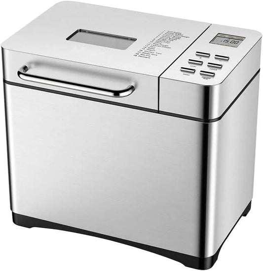 Broodbakmachine met 17-in-1, aanraakbediening, 15 minuten, 15 uur, 1 uur, 650 W, 17 programma's en timer