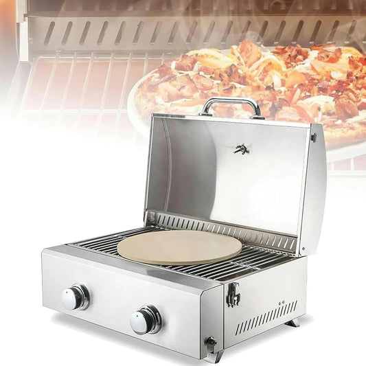 Inbouwoven, 12 Inch Tafelblad Pizza Machine, Openlucht Single-Layer RVS Multifunctionele Snack Bakoven, Oven Bakapparatuur
