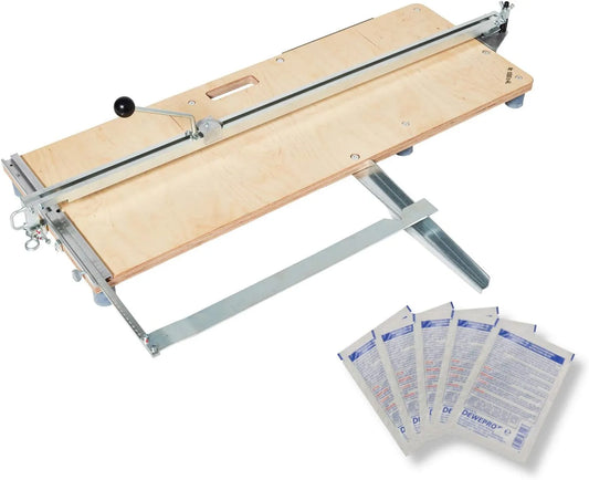 Snijder met incl. 5 st. DEWEPRO SingleScrubs, HUFA snijheks diagonale tegelsnijder 800mm c-AL