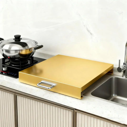 Kookplaat, L 13,78 x B 17,72 x H3,54, fornuis top beschermer met handgrepen, Expa Kitchen Space, past op elektrische kookplaten