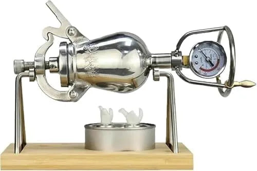 Popcorn Machine met 260ml Capaciteit, Hoge Druk Popcorn Popper, RVS, Handheld Popcorn Maker en Traditioneel Ontwerp