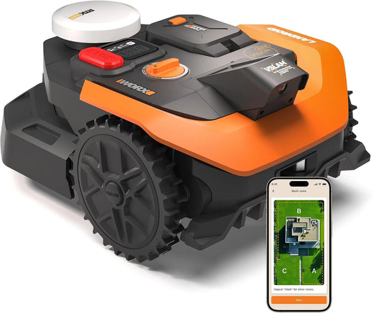 Robotmaaier WR303E met 300 m2, afstandsbediening, app-bediening en obstakelvermijding