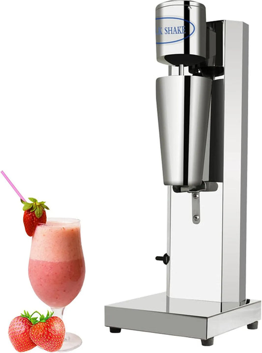 Machine, 800ML, 180 W, elektrische drankmixer Shake-machine 2-speed smoothie-melkijsblender zilver