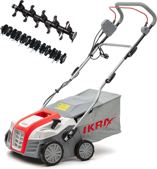 Verticuteermachine, 2000 W, 40 cm, IKRA elektrische verticuteerder gazonbeluchter IEVL 2000