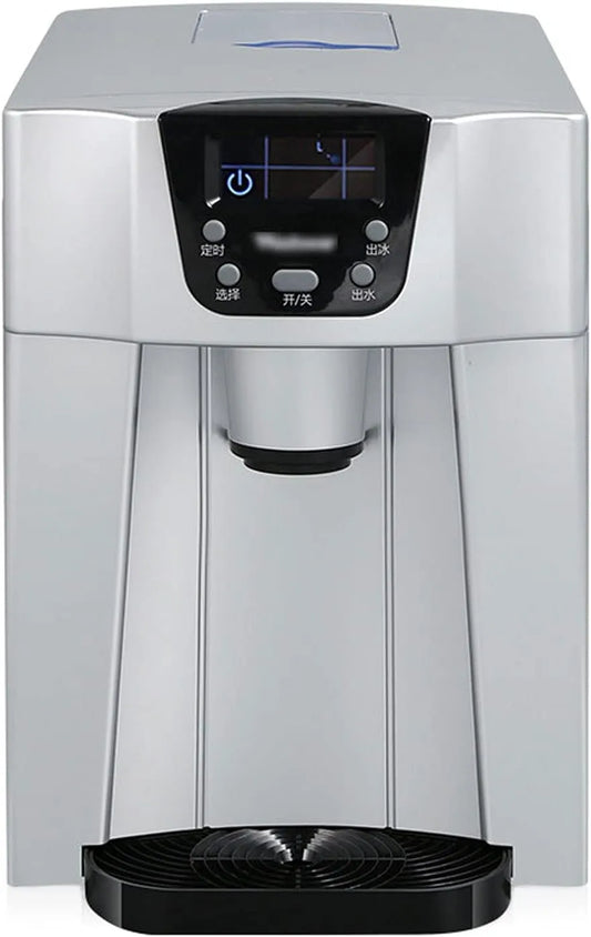 Waterdispenser, 33 lbs ijs in 24 uur, zilver, ijsmachine en waterdispenser