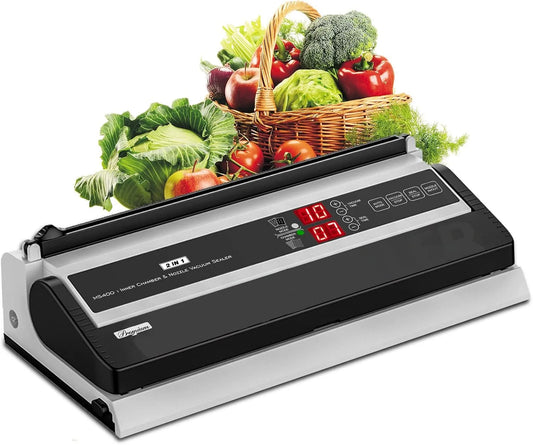 Vacuümsealer, 250 W, 40cm Seal Bar, Efficiënt Voedsel Behoud voor Thuis en Commercieel Gebruik