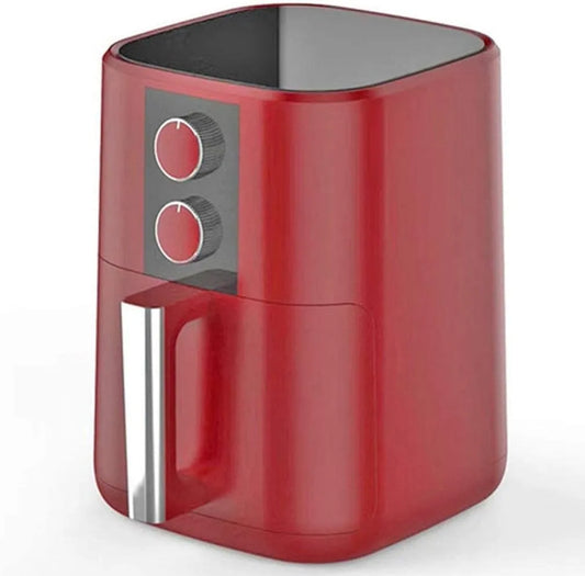 Airfryer, 5L elektrische heteluchtfriteuse, gebakken kippenvleugels en frietjes, anti-aanbakmand kleur, multifunctionele slimme pot, dubbele