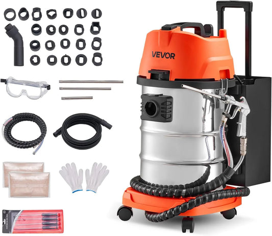 Machine met 1600 W, RVS en voor bouwplaats en werkplaats, 30 liter en 1600 W