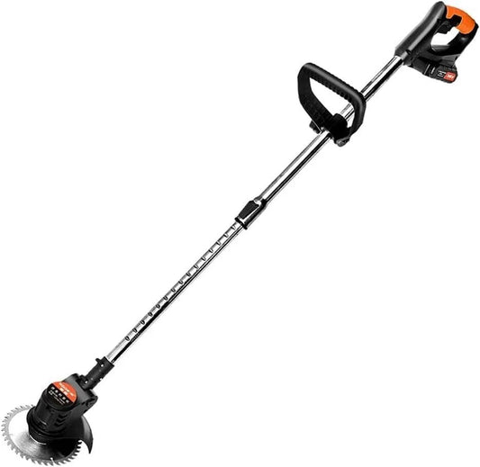 Grasmaaier, formaat : Battery*2, Elektrisch verstelbare grasmaaier Snel opladende maaier, Color : Rosso