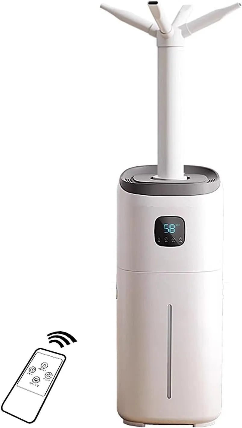 Luchtbevochtiger, Uitvoervolume Van 1200ml/u, 8u Intelligente Timing, 5 Snelheden geluidsarm Luchtbevochtiger voor 60-120m2, 15L Luchtbevochtiger