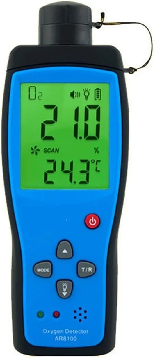 Luchtkwaliteitsmeter, O2, AR8100, Batterij, Analyzer O2 Concentratie Meten Tester Bereik 0~30%