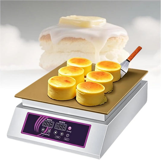 Machine met 6 mm, 60–240 °C, 3 minuten, timer, regelbare thermostaat en RVS