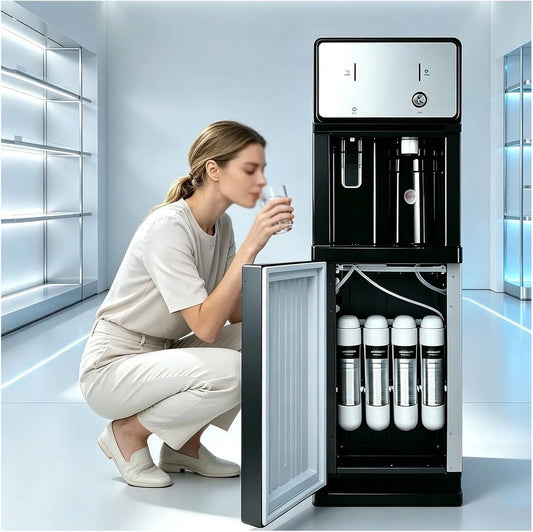 Directe Heetwaterdispenser Met 4-traps Filtratie Voor Thuis En Op Kantoor met 105 x 31 x 31 cm, 220 V, 48 W, 2000 W, 65 W, 90 °C, 24 l en 15 °C