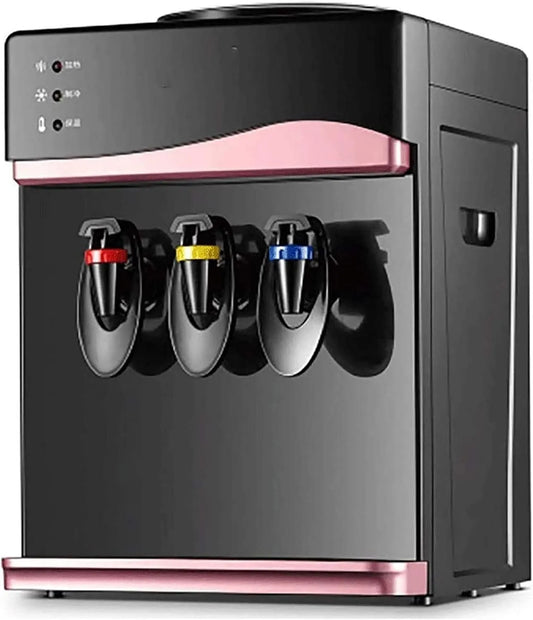 Waterdispenser met energiebesparende boiler Koudwatermachine dispenser water, met drie kranen Warm heet ijs Kleine waterdispenser