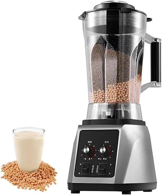 Blender met 2200 W hoge capaciteit professionele blender met timer, 9 snelheid verstelbaar, 6L Smoothie Blender, 8-Blade stalen mes en deksel