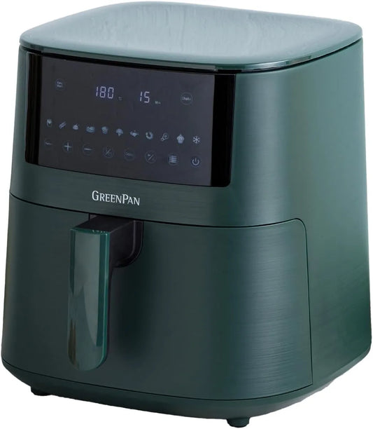 Airfryer met 7,2 L, 11 Programma's, aanraakbediening, timer en groen