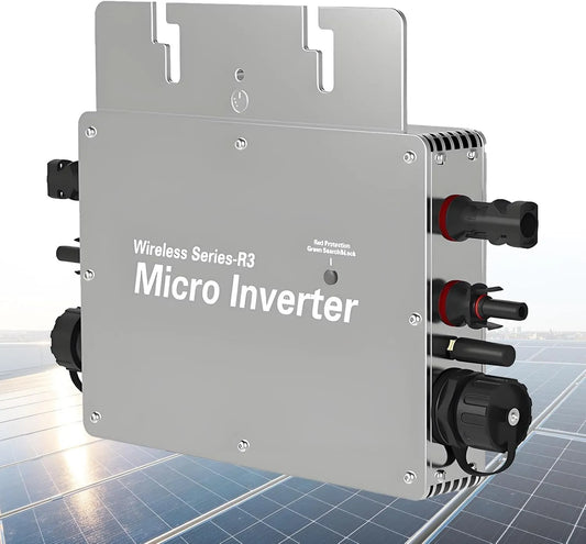Spanningsomvormer met 1200 W, 700 W, wifi en aluminium, 1200 W micro-omvormer voor balkon-zonnestroomsysteem