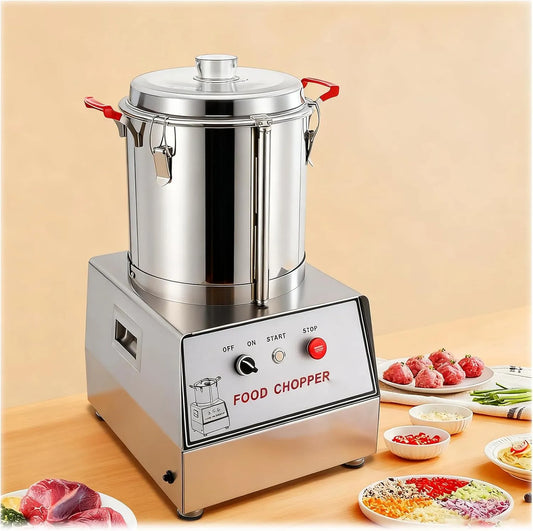 Keukenmachine, 550 W/750 W/1100 W/1400 W Commerciële Keukenmachine, Gember 10L, Voor Groenten, Granen, Rvs Keukenmachine, Elektrische Automatische