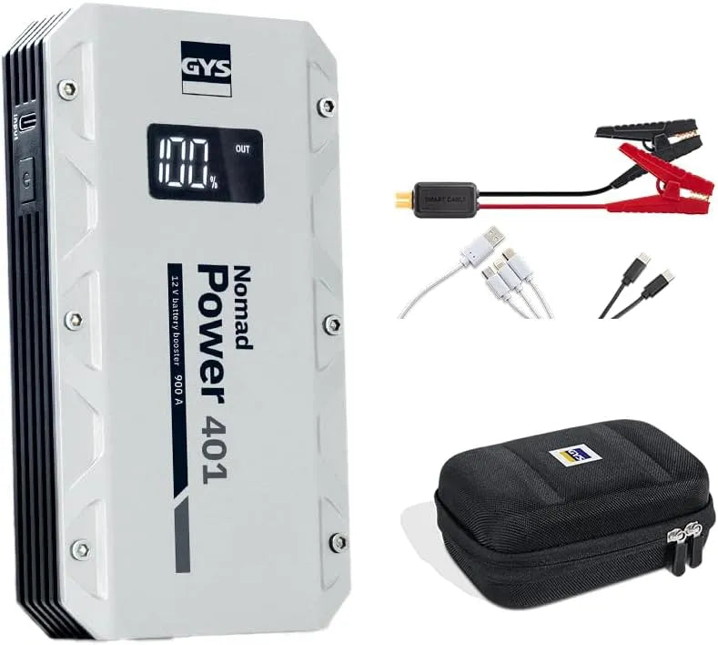 GYS met 12 V, USB, mobiele uitvoering en compact ontwerp