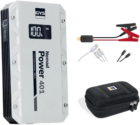 GYS met 12 V, USB, mobiele uitvoering en compact ontwerp