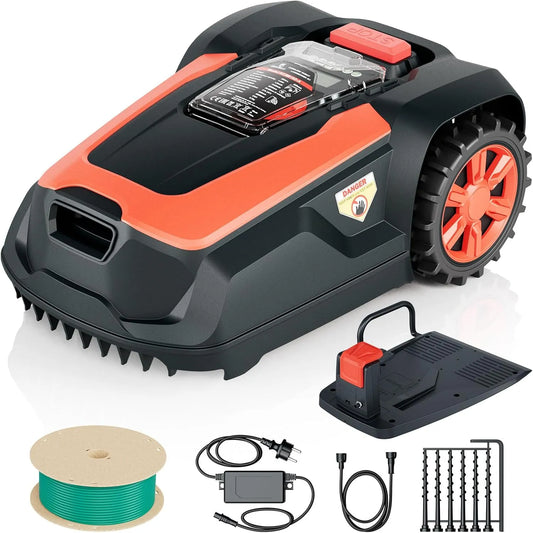 Robotmaaier met 1400 m2, 25-65 mm, 1 x 200m, 90 minuten, 66dB, aanraakbediening, WiFi en Bluetooth