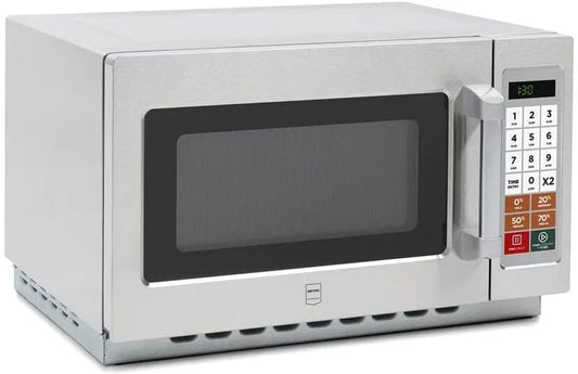 Magnetron GMW1034S x48.5x34.3 met 55.3 x 48.5 x 34.3 cm, 34 L, 100 programma's, 20 cm, RVS, zilver en 60-minutentimer