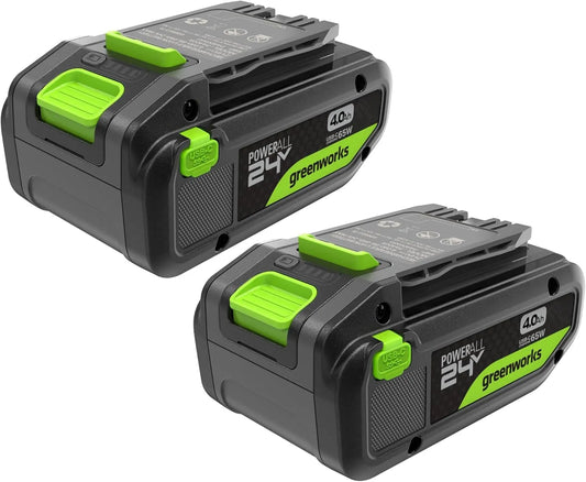 Greenworks TwinPack 24V 4Ah accu High Power USB-C Li-Ion 24V 4,0 Ah oplaadbare krachtige accu geschikt voor alle 200+ Greenworks 24V-apparaten K2D8NNA