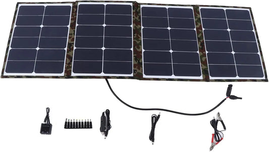 Zonnepaneel met waterdicht, noodvoeding voor wandelen en kamperen, inklapbaar zonnepaneel, met intelligente schakeling